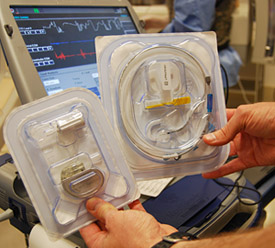 Photograph of pacemaker used in this procedure © UC Regents
