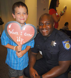 Boy would like to be policeman © UC Regents