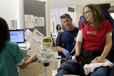 First patient in new emergency department © UC Regents
