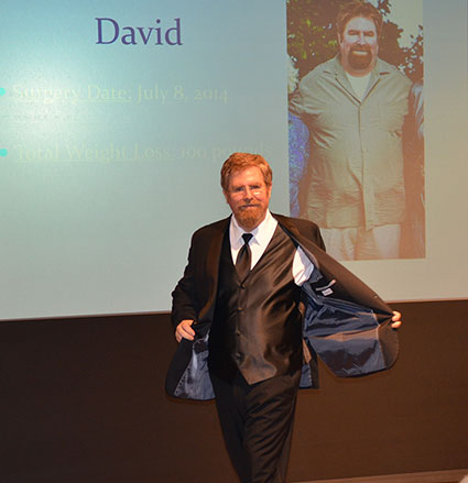 Bariatric surgery patient David is now 100 pounds lighter &#169; UC Regents