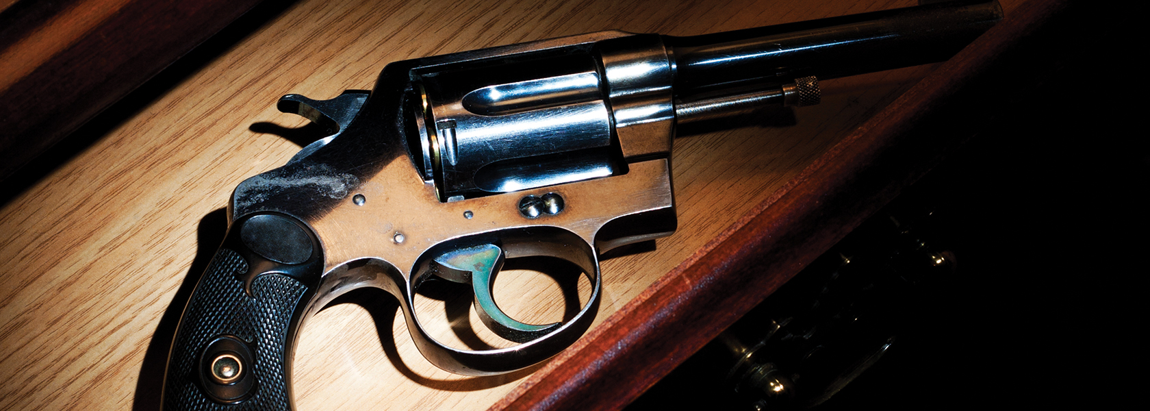 A revolver gun
