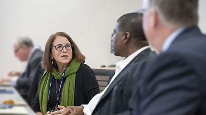 Susan Murin at a 2019 meeting of UC Davis Health’s National Board of Advisors