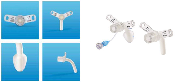 Different types of tracheostomy tubes