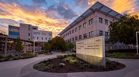 Exterior of UC Davis Health Lawrence J. Ellison Ambulatory Care Center