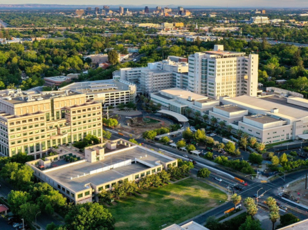 satellite image if UC Davis Health Campus