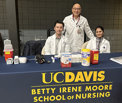 Physician assistant students provided blood glucose and bloods pressure screening 