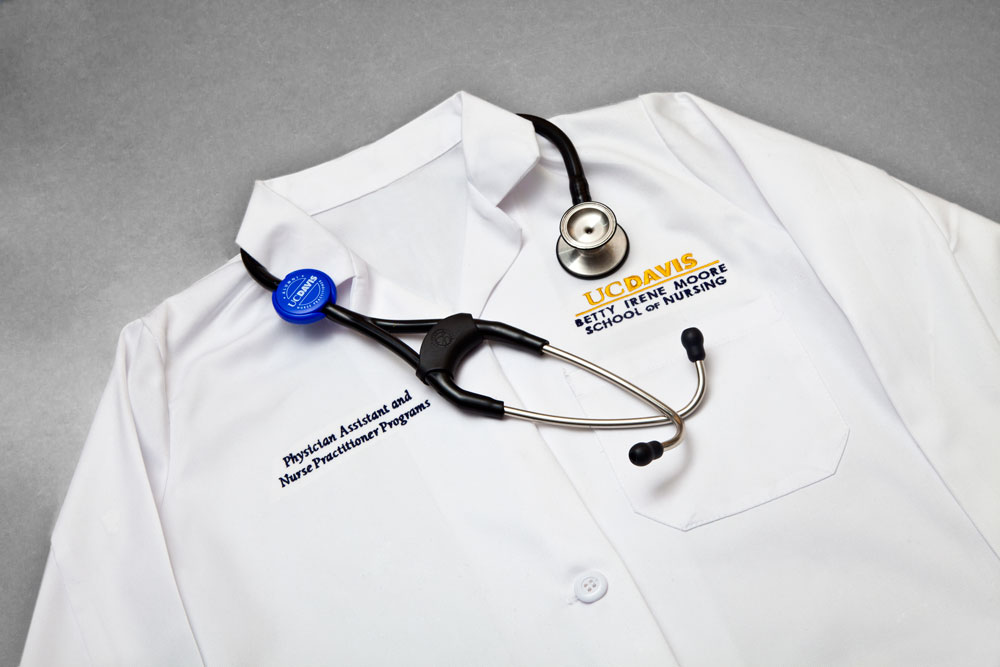 Physician's assistant lab coat