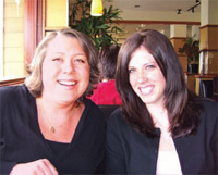 Photo — Brandy Perkins (left) with Ashley Wysocki