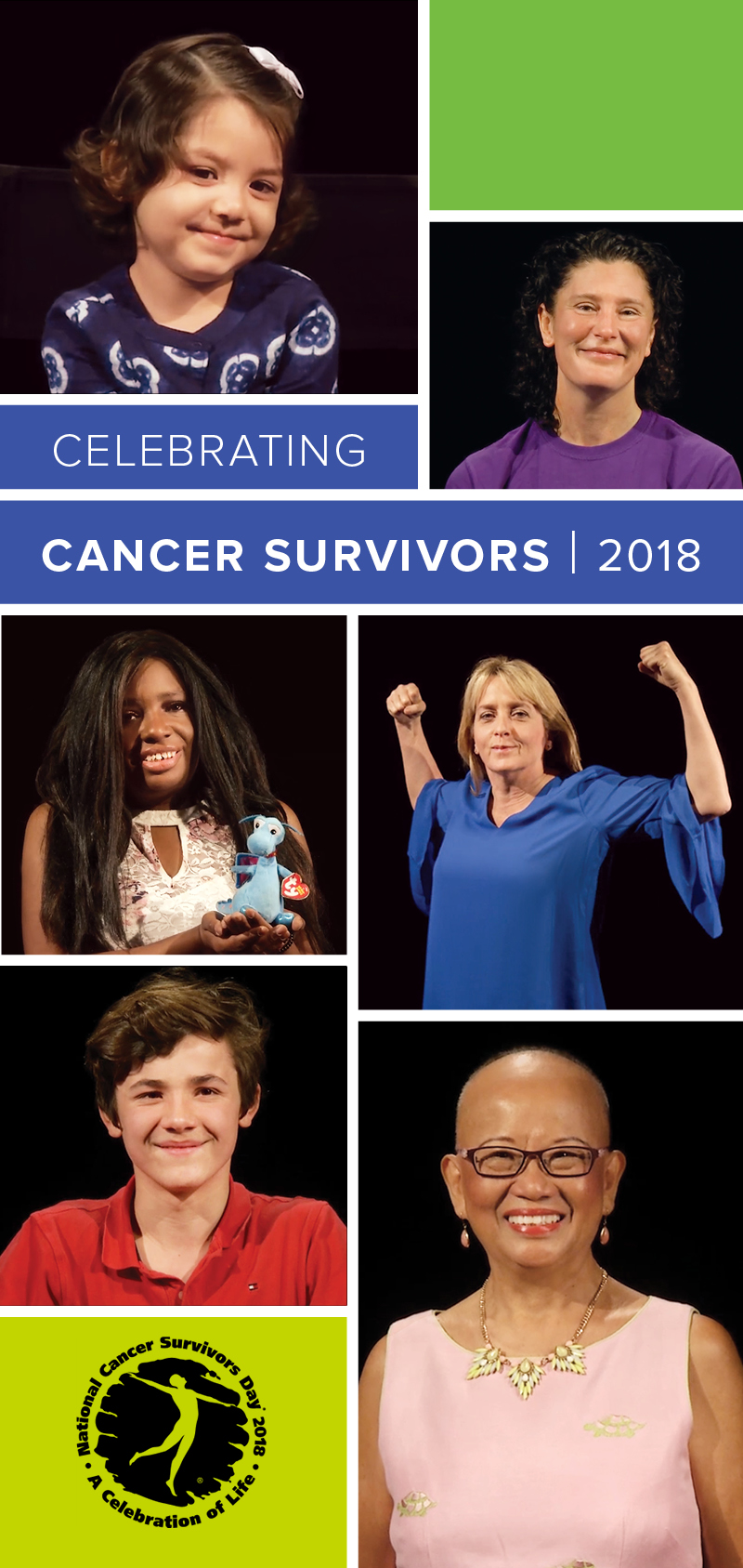 Celebrating cancer survivors 2018 graphic