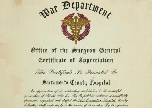 War Department appreciation certificate, 1946