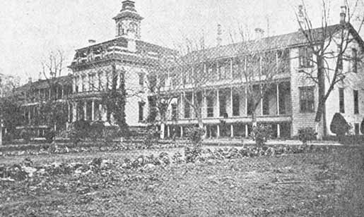 Sacramento County Hospital, circa 1870s, photo courtesy Sacramento Library