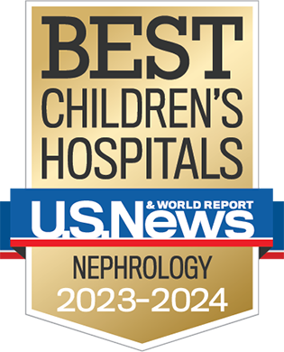 Best Children's Hospital badge for nephrology