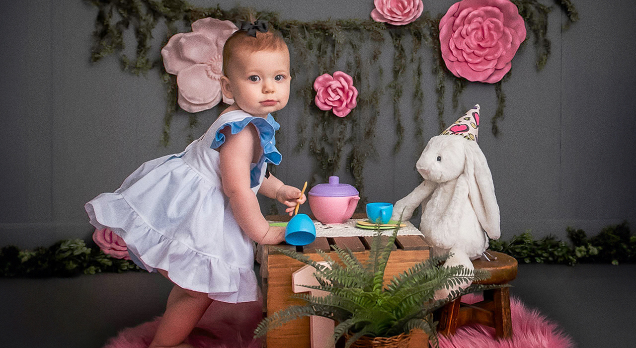 Odette during her first birthday photoshoot