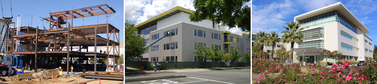 Construction of the Center for Health and Technology building.
