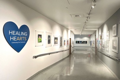 Healing HeARTS gallery corridor