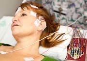 EEG on female patient