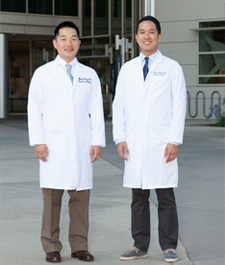 Vascular surgery fellows Michael Hong and Nhanvu Nguyen