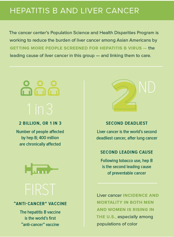 Hepatitis B and Liver Cancer infographic