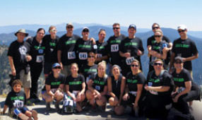 Lisa's Army running team at Squaw Valley 2013
